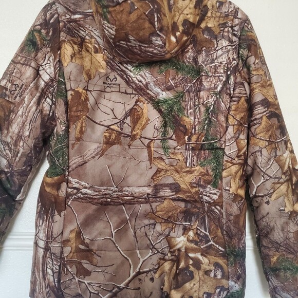 RealTree Extra Camouflage Hooded Puffer Hunting Jacket Women's Medium (3… - Picture 10 of 16